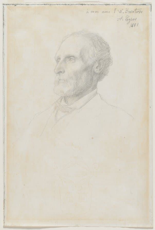 Portrait of Sir Frederick W. Burton, Director of the National Gallery, London — Alphonse Legros
