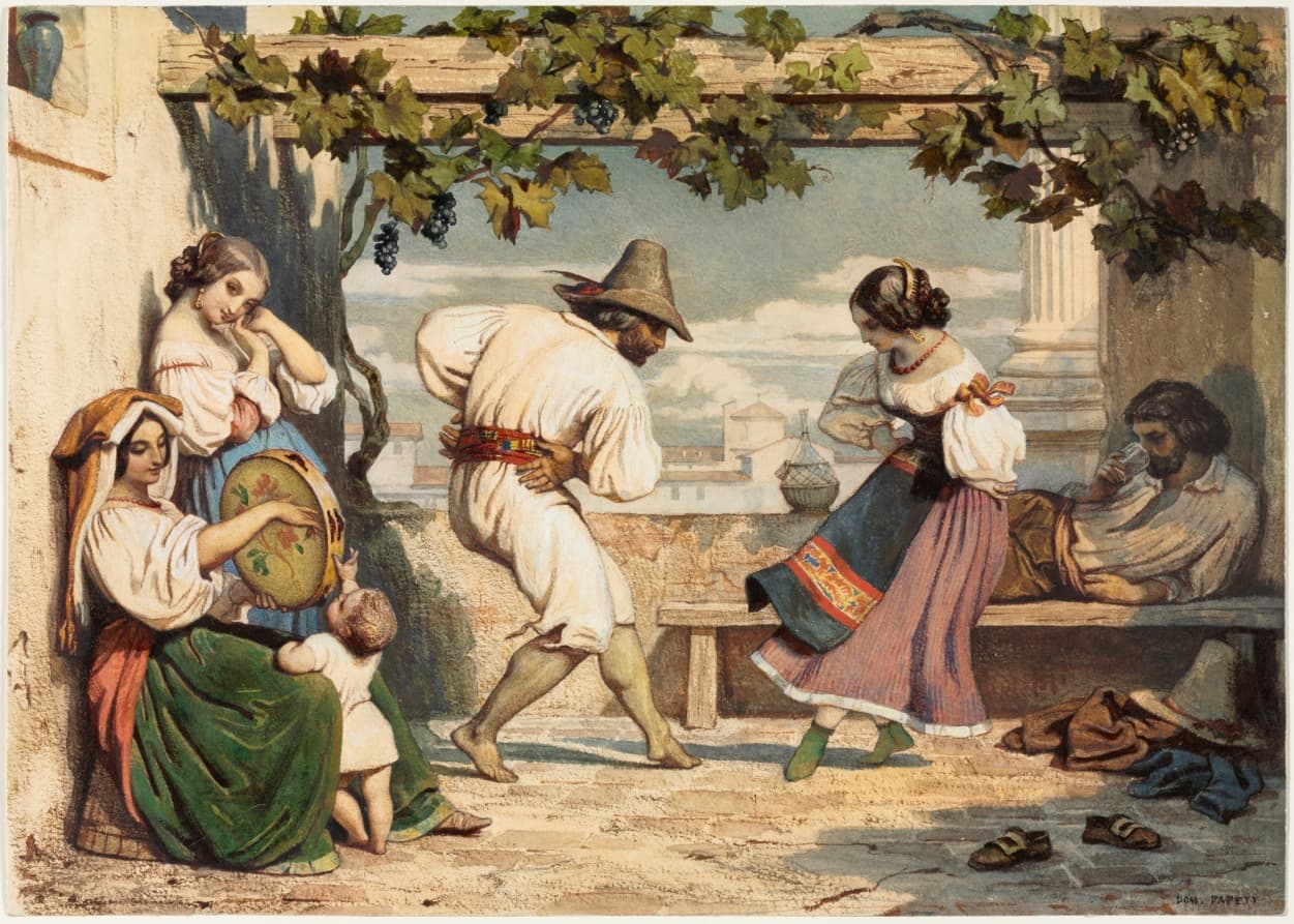 La Saltarelle — Dominque Louis Papety