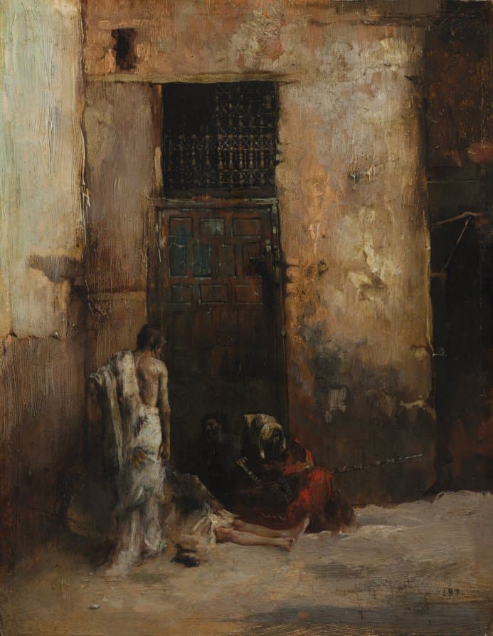 Beggars by a Door — Mariano Fortuny