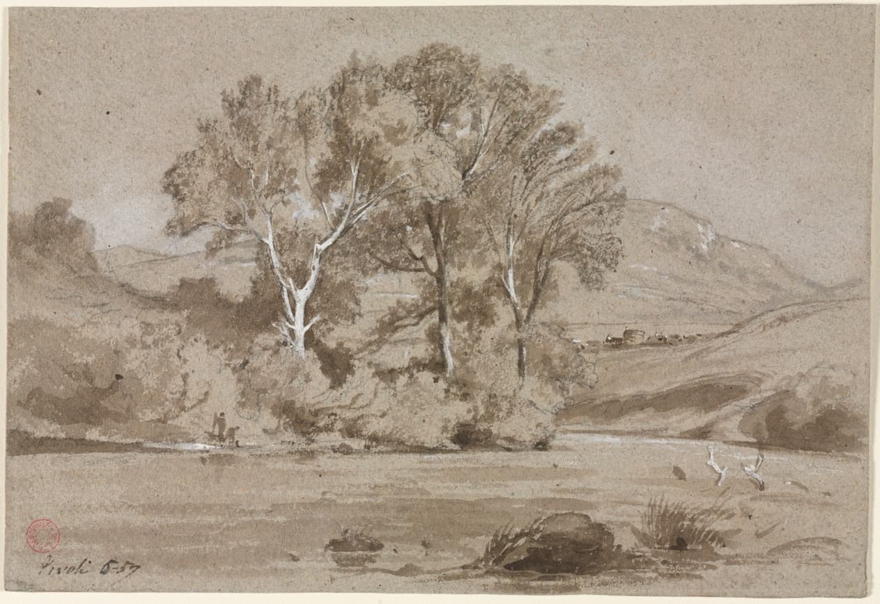 View Near Tivoli (Vue prise à Tivoli) — Jean Achille Benouville