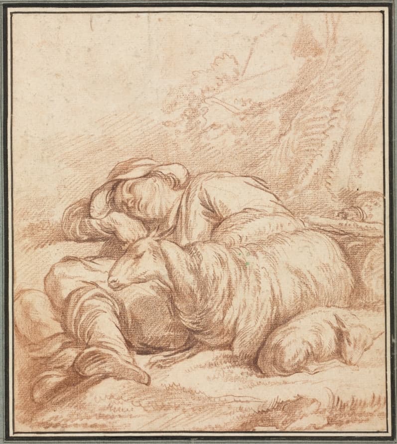 A Sleeping Shepherd — Pierre Alexandre Wille