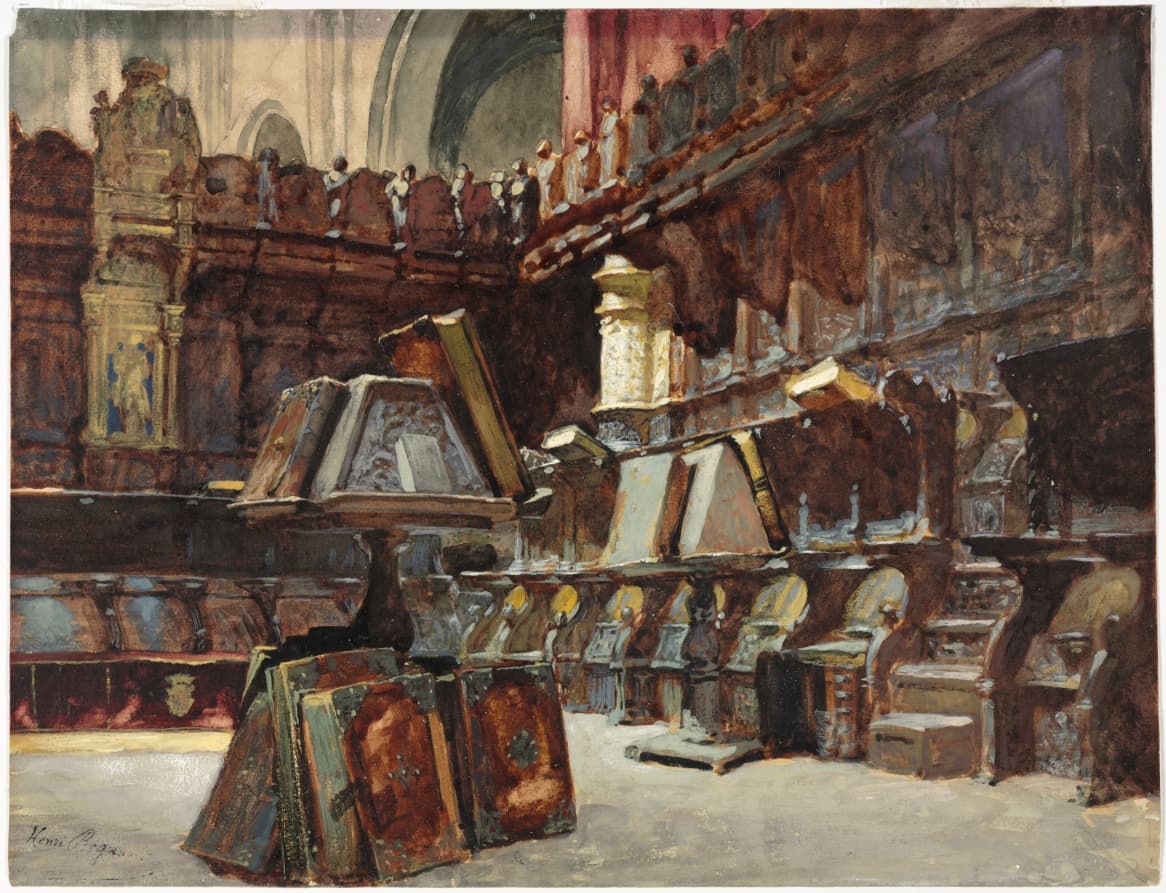 Choir Stalls in a Spanish Cathedral — Henri Regnault
