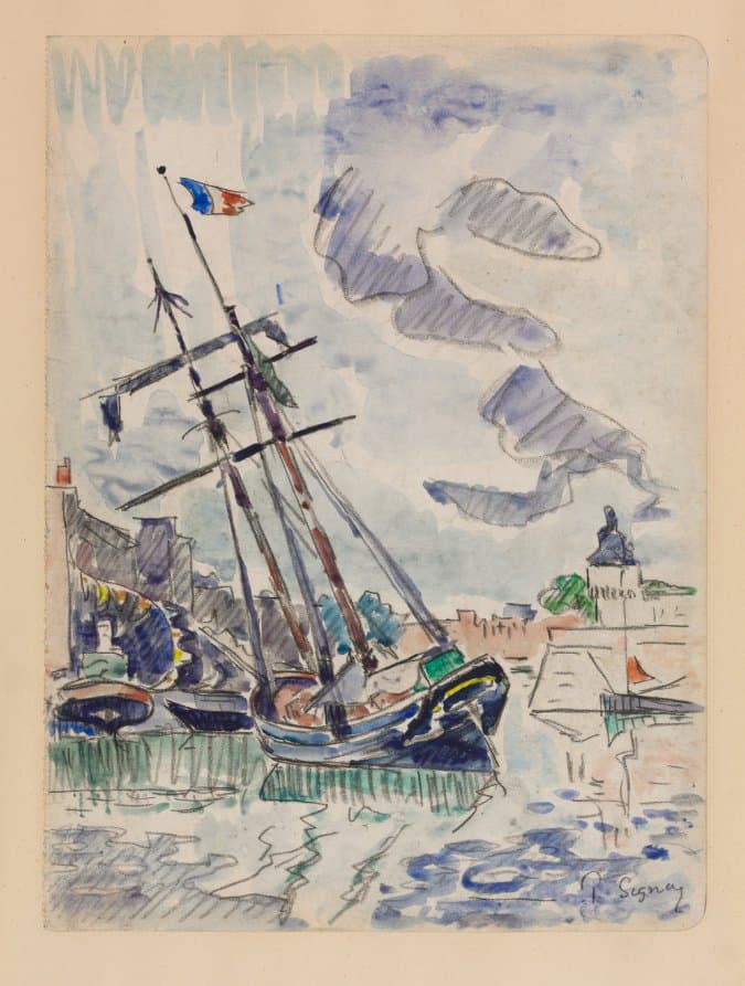 Boat in Port — Paul Signac