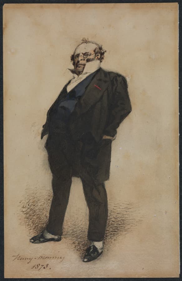 Self-Portrait in the Role of M. Prud'homme — Henry Bonaventure Monnier
