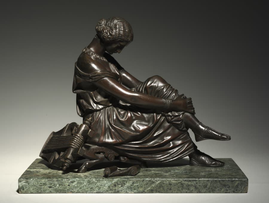 Sappho: Portrait of a Woman (Louise Colet) — James Pradier