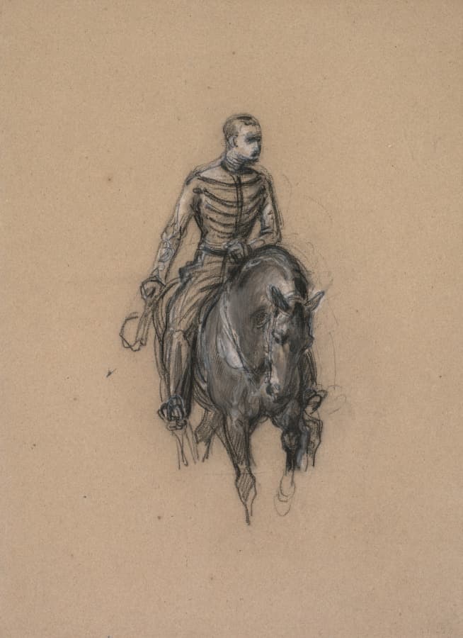 Militaire a cheval (Soldier on Horseback) — Isidore Pils
