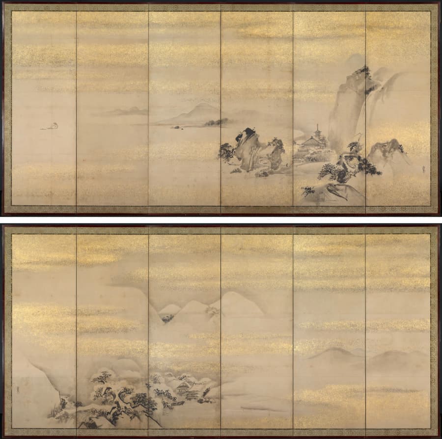 Summer and Winter Landscapes — Kano Naonobu