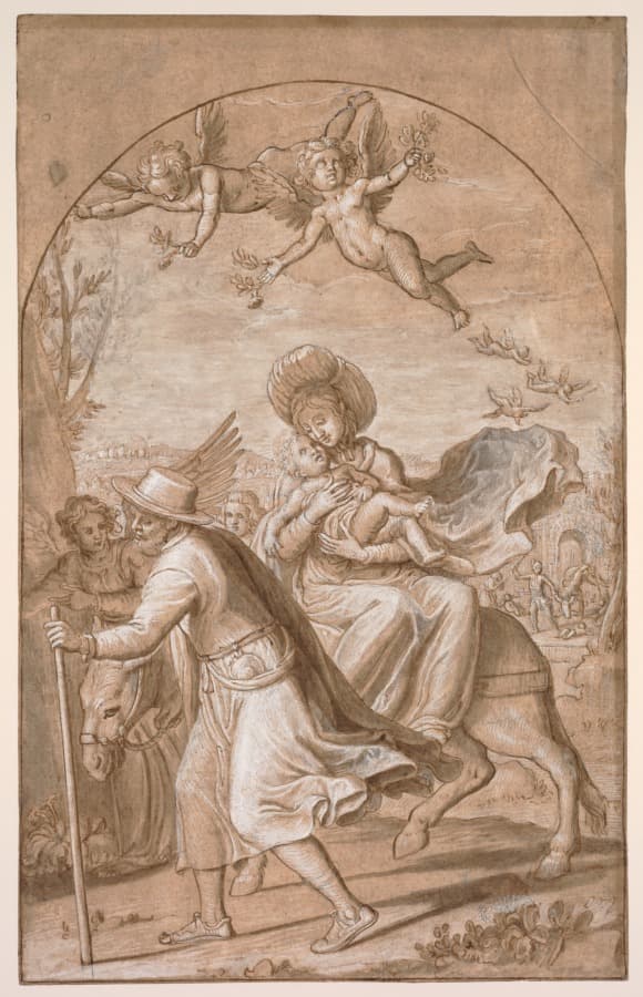 The Flight into Egypt — Gregorio Pagani