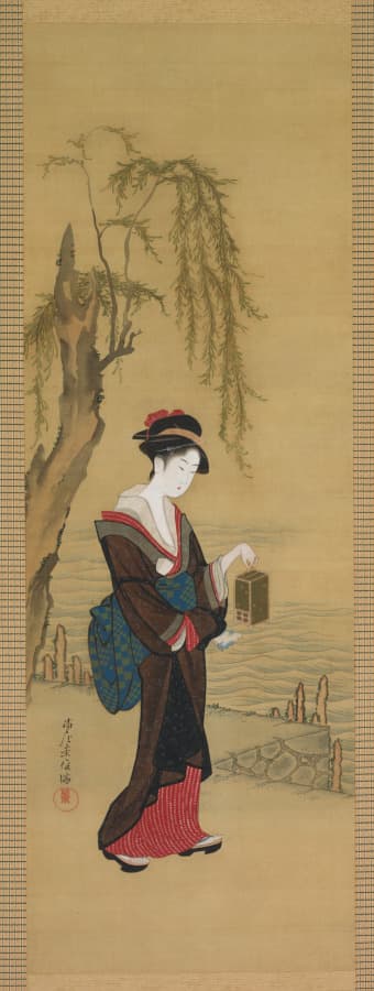 Beauty with Fireflies — Kubo Shunman