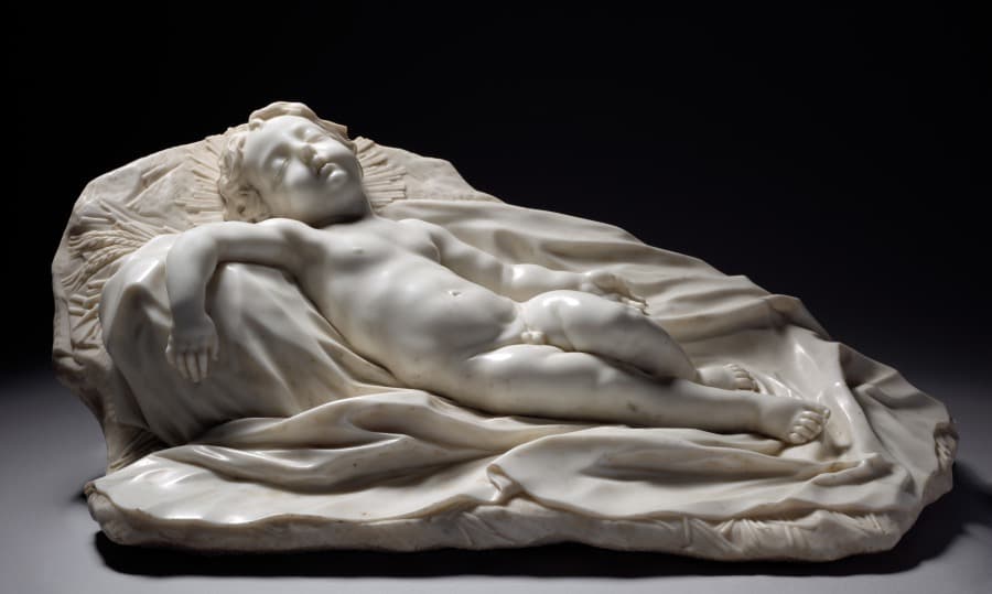 Sleeping Christ Child — Filippo Parodi