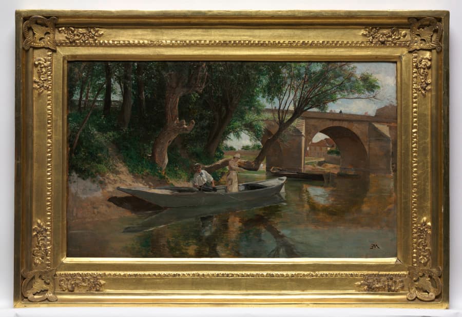 Bridge at Poissy (Pêcheurs à ligne) — Ernest Meissonier