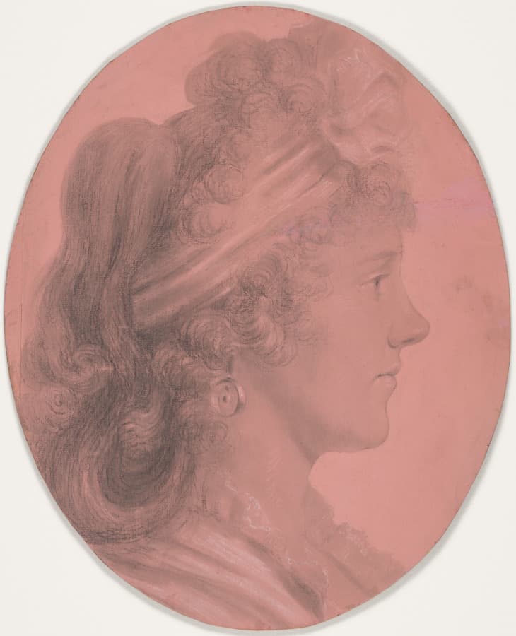 Portrait of Eleanor Ramsay Fitzwilliam — Charles Balthazar Julien Fevret de Saint-Mémin