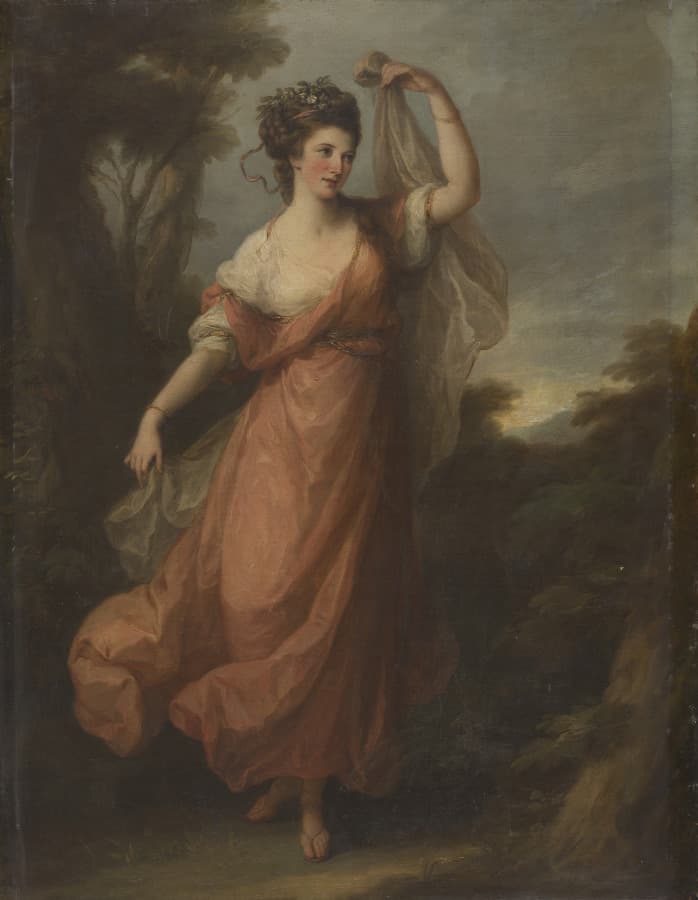 A Dancing Young Woman as Terpsichore — Angelica Kauffmann