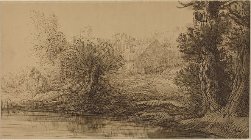 Bank of a River — Alphonse Legros