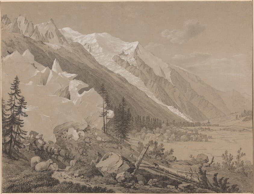 Vue du Mont Blanc — Jean Antoine Linck