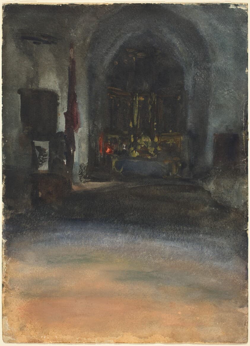 Spanish Church Interior — John Singer Sargent