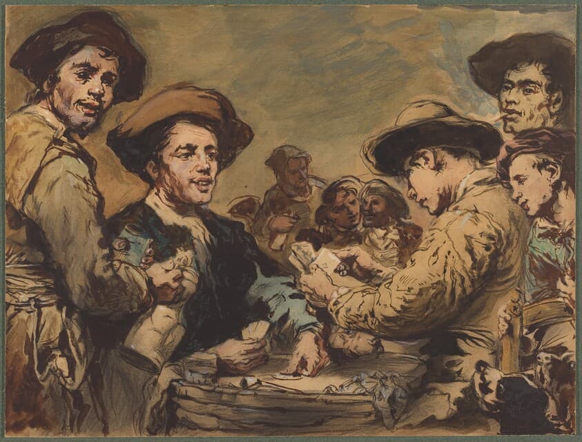 Card Players — Augustin Théodule Ribot
