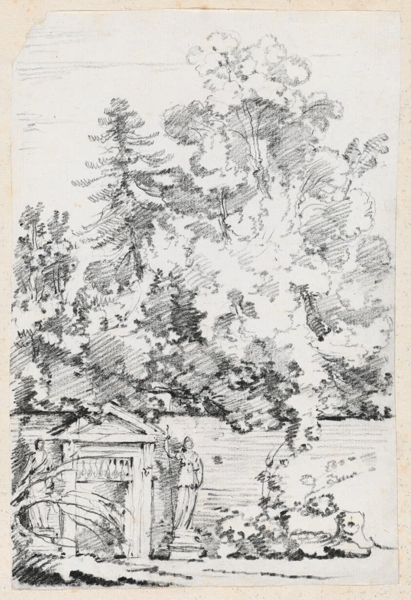Entrance to a Walled Garden — Joseph-Marie Vien