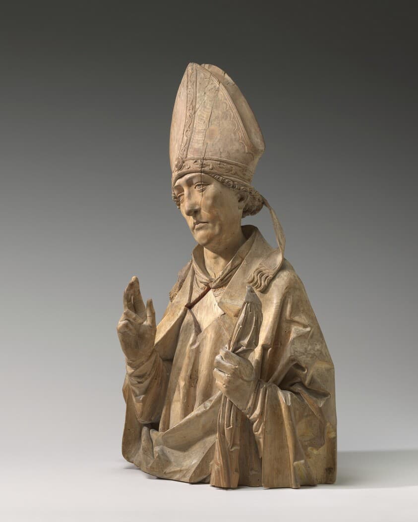 A Bishop Saint (Burchard of Würzburg?) — Tilman Riemenschneider