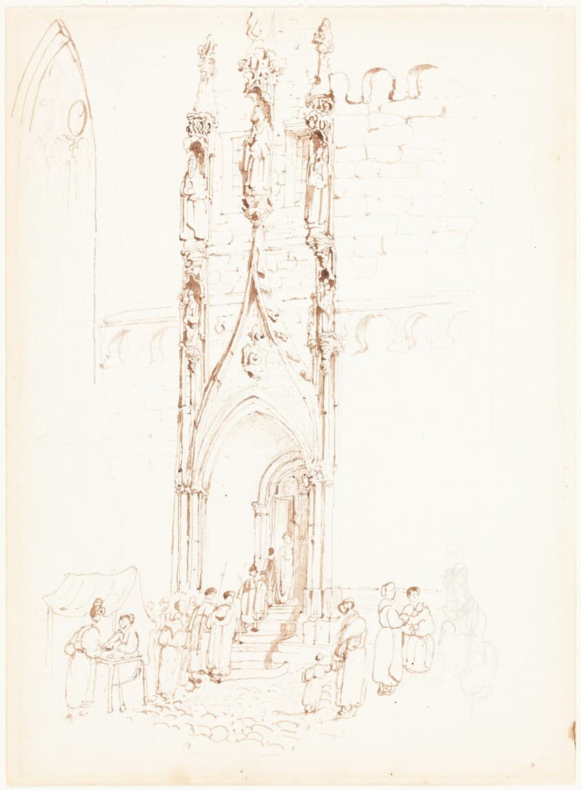 A Gothic Arch — John Skinner Prout