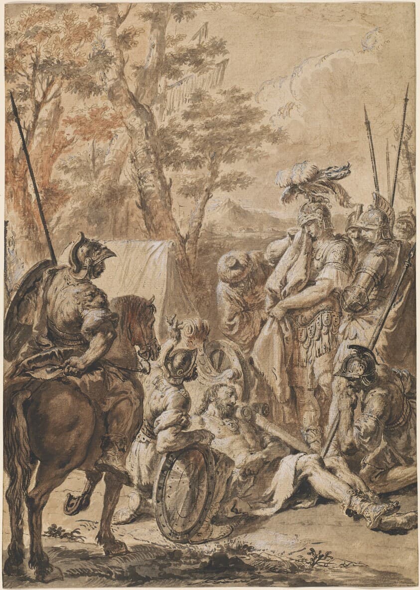 Alexander the Great before the Corpse of Darius — Francesco Fontebasso