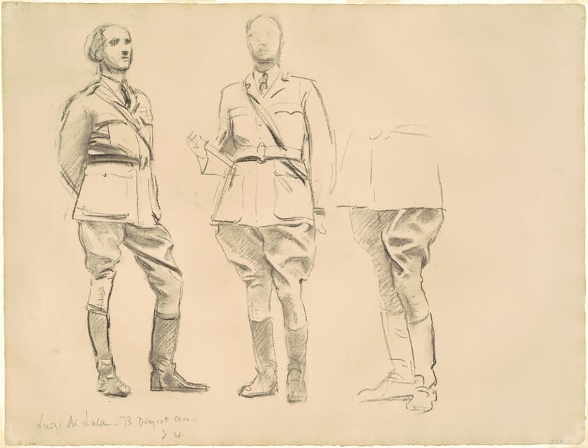 Studies for "General Officers of World War I" — John Singer Sargent