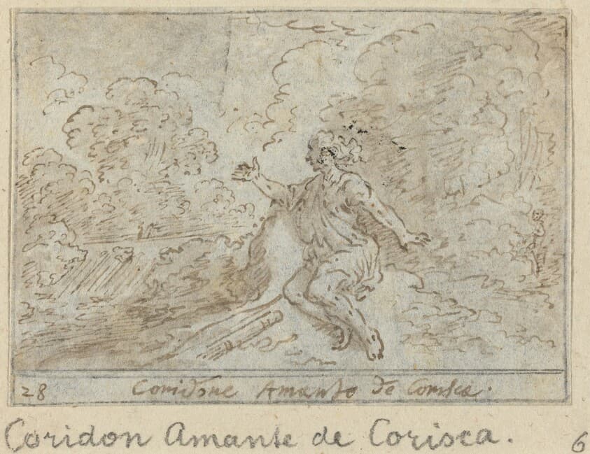 Coridone, Lover of Corisca — Johann Wilhelm Baur
