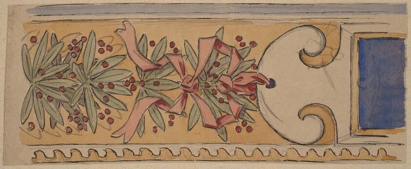 Study for a Border Design — Charles Sprague Pearce