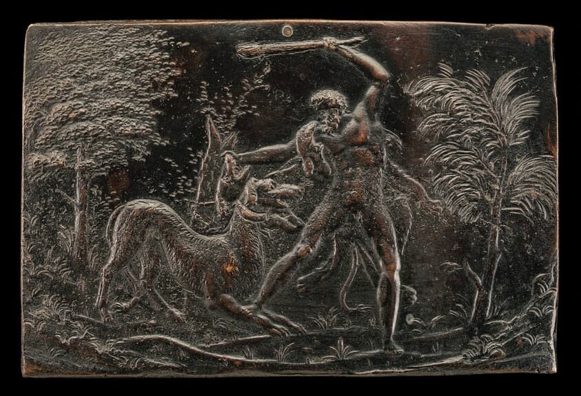 Hercules and Cerberus — Annibale Fontana