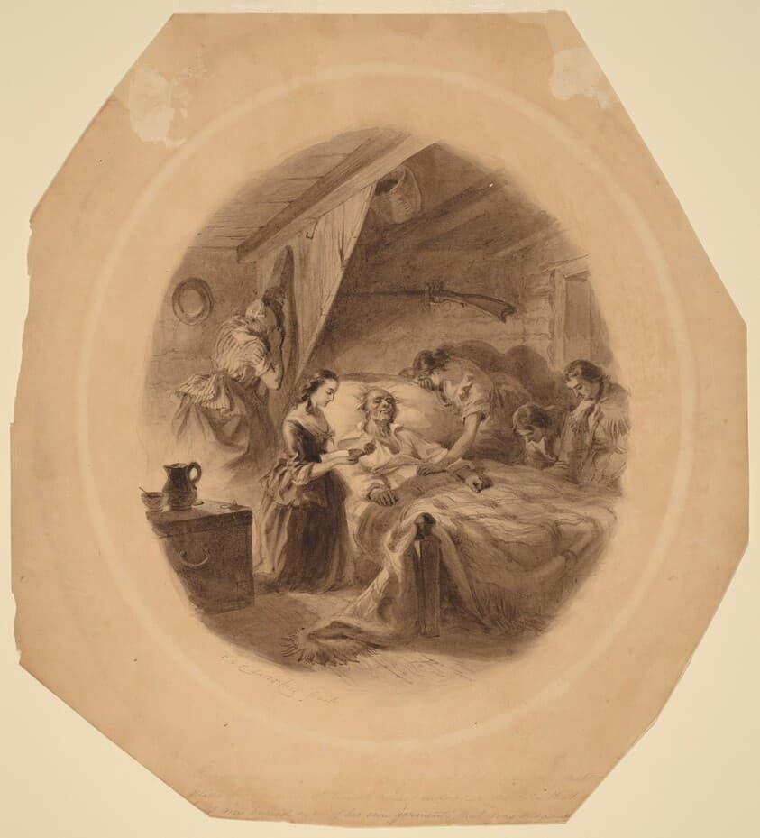 The Squatter's Death — Felix Octavius Carr Darley