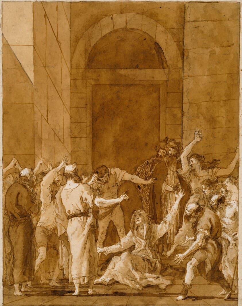 The Raising of Tabitha — Giovanni Domenico Tiepolo
