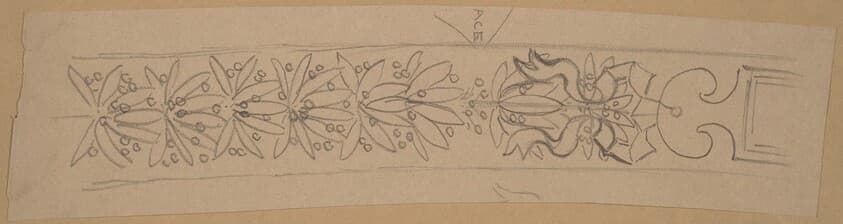 Study for a Border Design — Charles Sprague Pearce