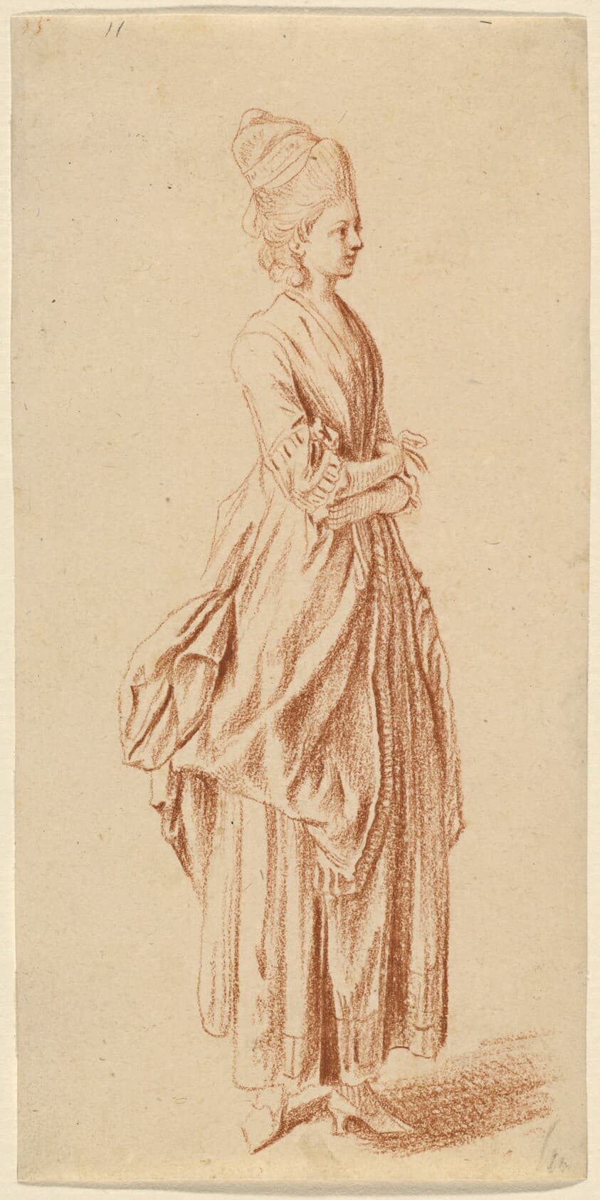 A Standing Lady in a Day Dress — Daniel Nikolaus Chodowiecki