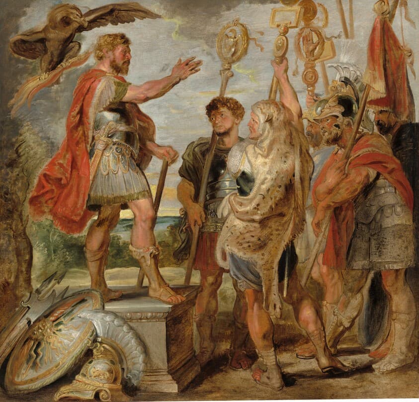 Decius Mus Addressing the Legions — Sir Peter Paul Rubens
