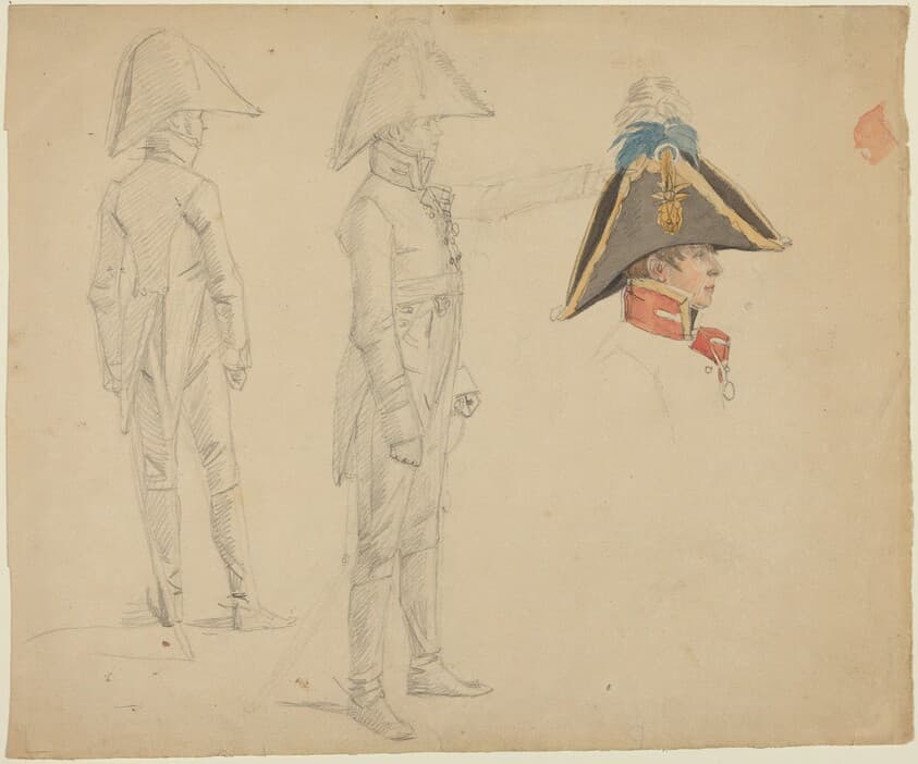 Studies of Major von Washington — Wilhelm von Kobell