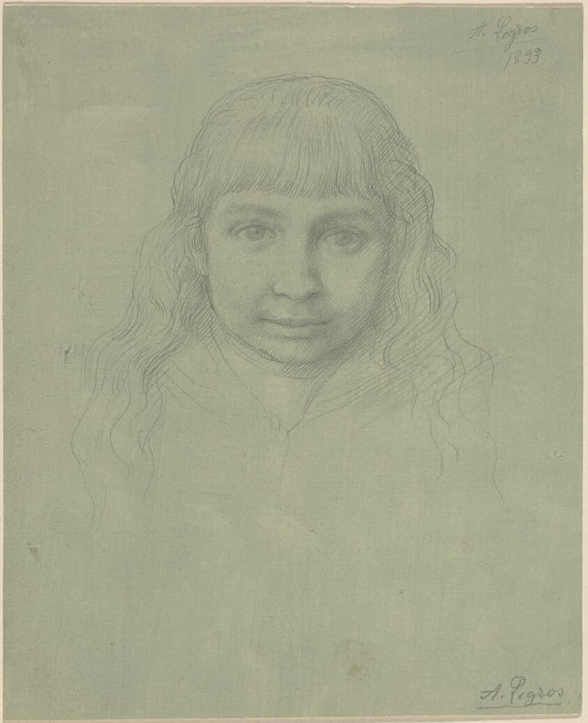 Head of a Child — Alphonse Legros