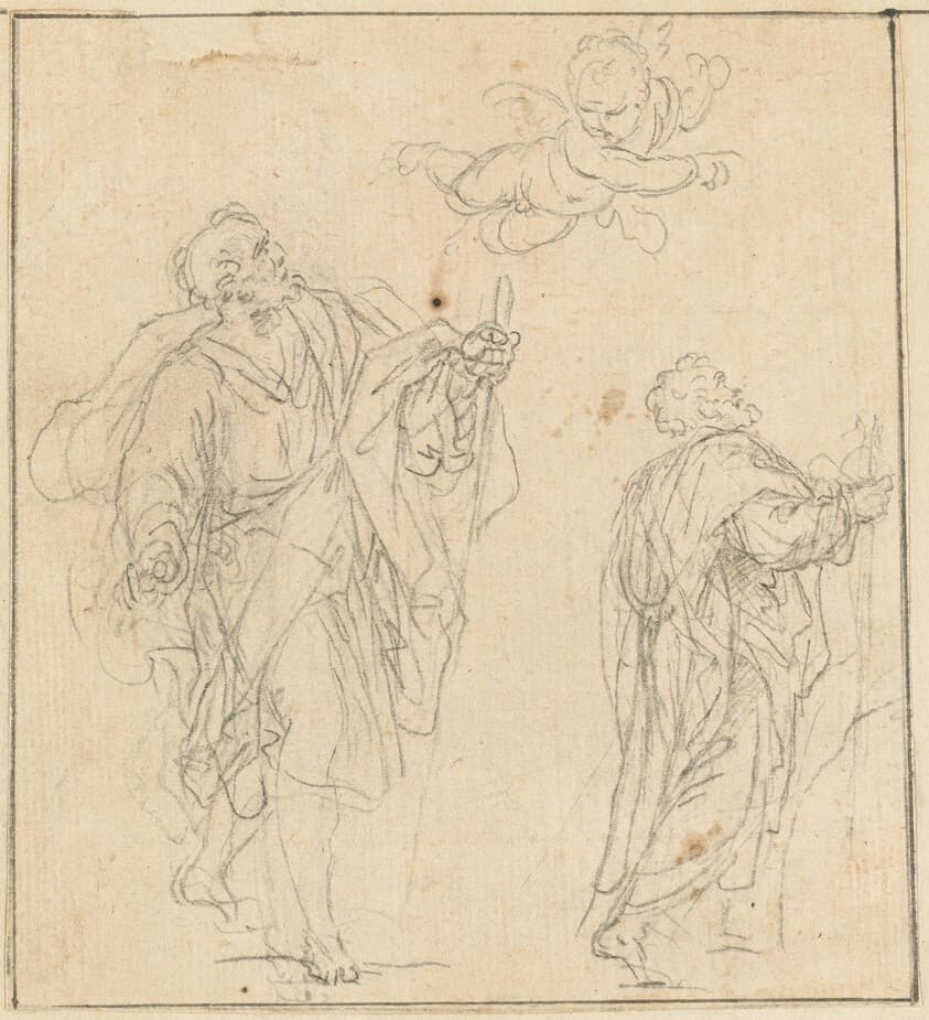 An Apostle Guided by an Angel — Agostino Masucci