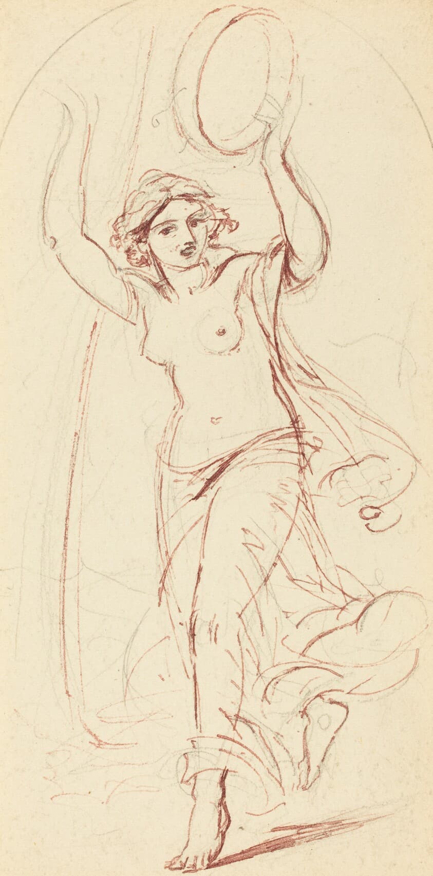 Dancing Woman with a Tambourine — William Edward Frost