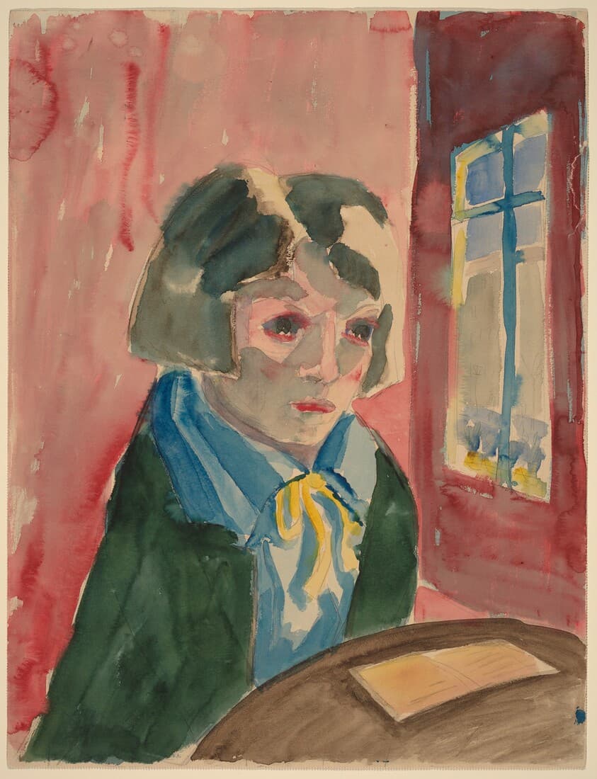 Mädchen am Fenster (Girl by the Window) — Walter Gramatté