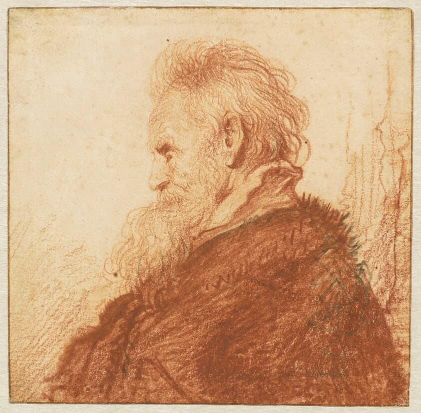Head of an Old Man (recto) — Rembrandt van Rijn