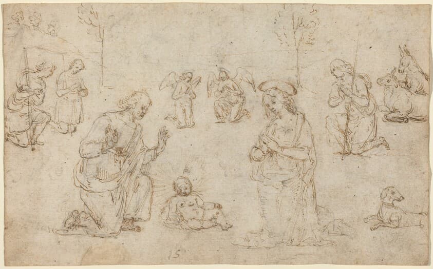 The Adoration of the Shepherds — Pietro Perugino