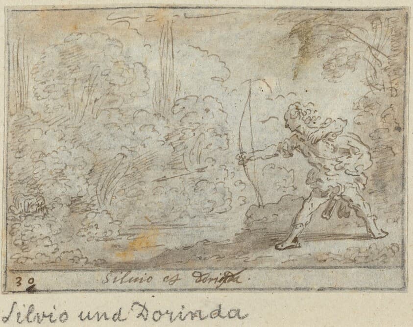 Silvio and Dorinda — Johann Wilhelm Baur