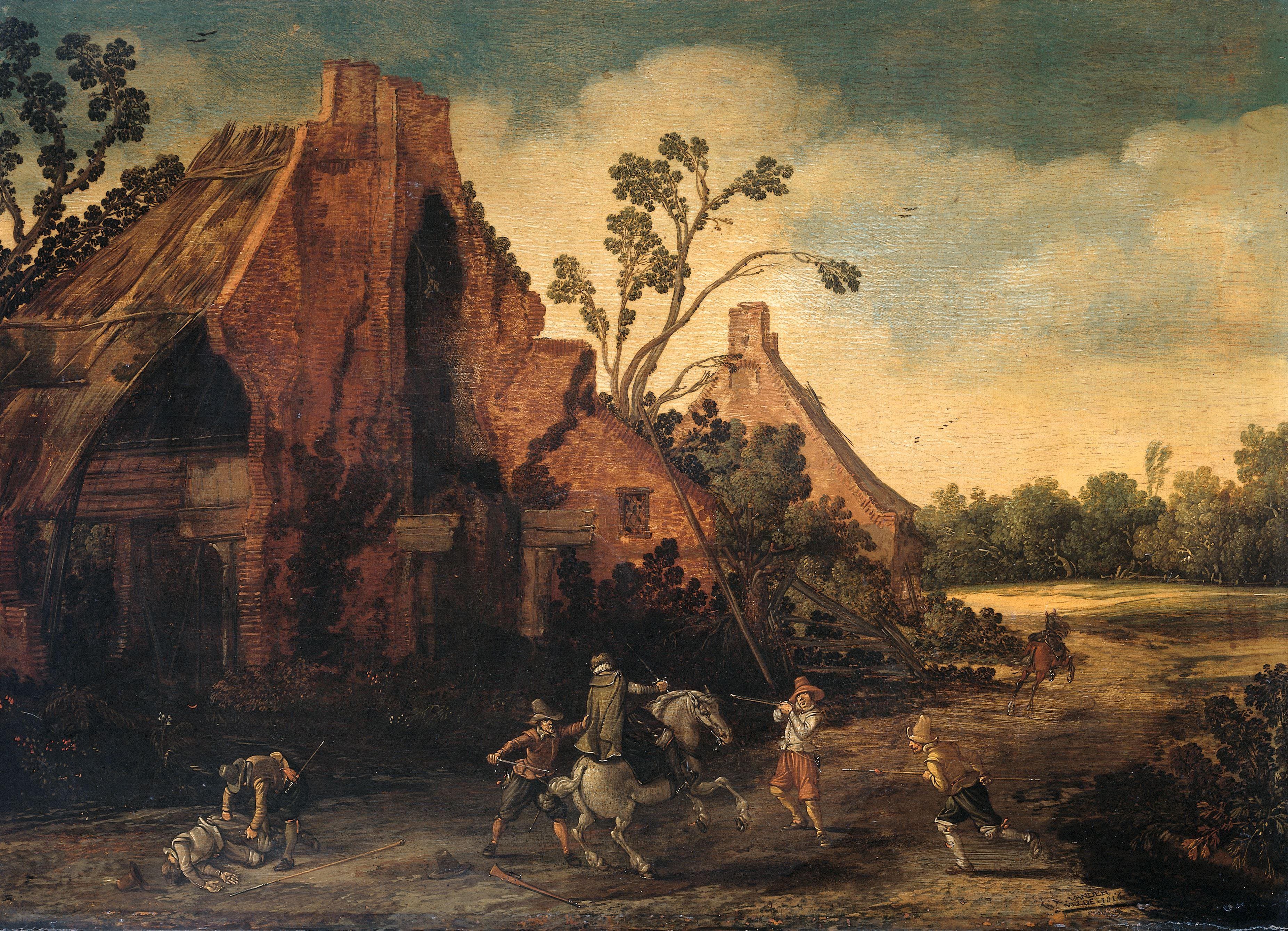 De overval — Esaias van de Velde