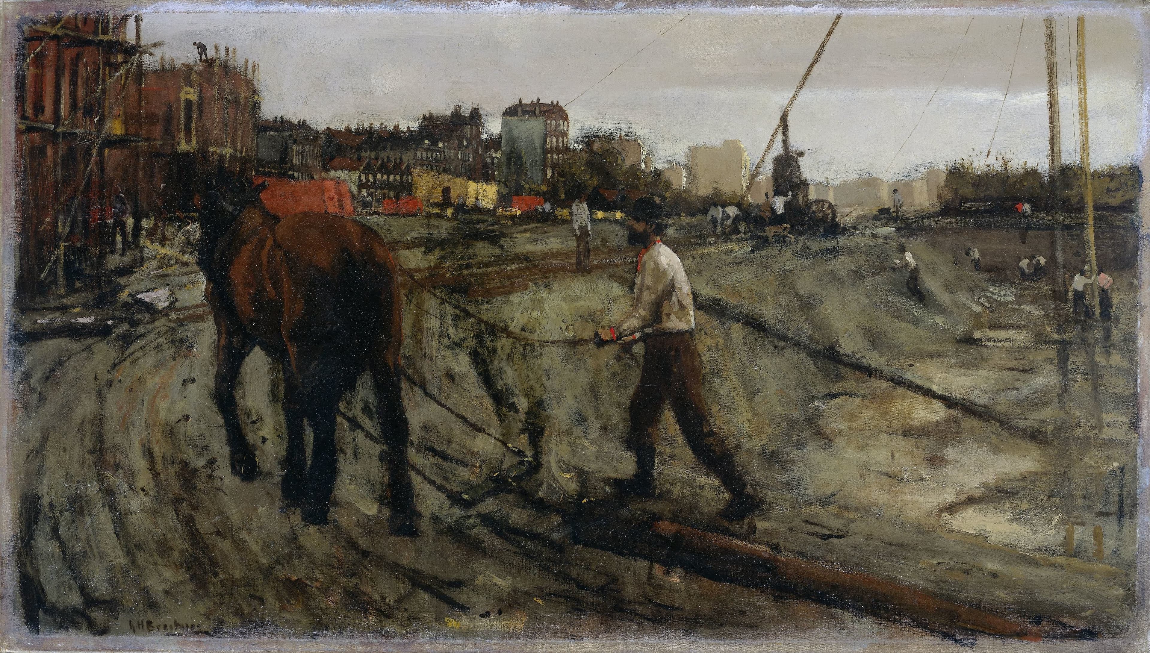 Bouwterrein in Amsterdam — George Hendrik Breitner