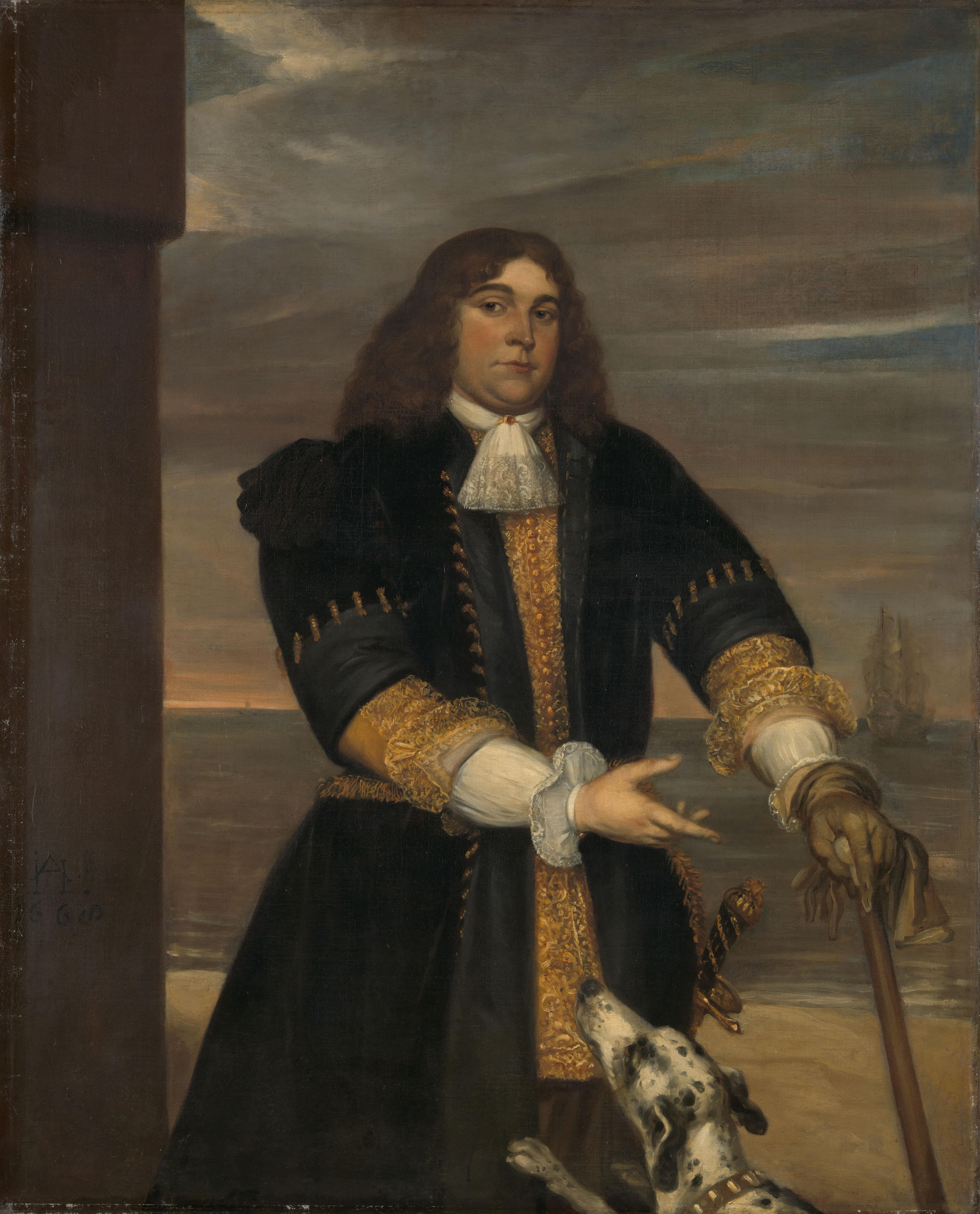 Jan van Gelder (1647-73), Naval Captain, Stepson of Michiel Adriaensz de Ruyter — Jan Andrea Lievens