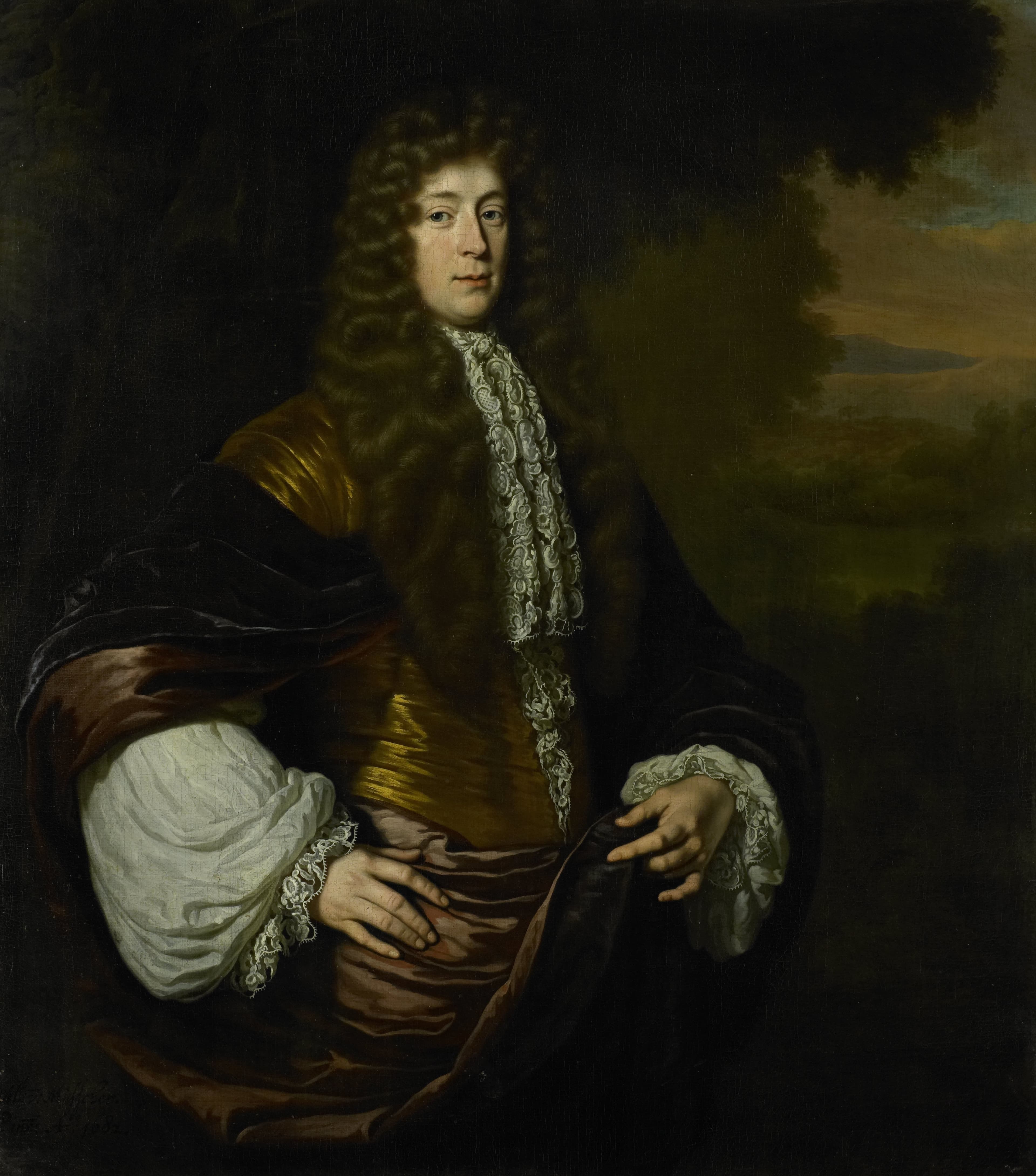Portrait of Hendrick Bicker (1649 - 1718), burgomaster of Amsterdam — Michiel van Musscher