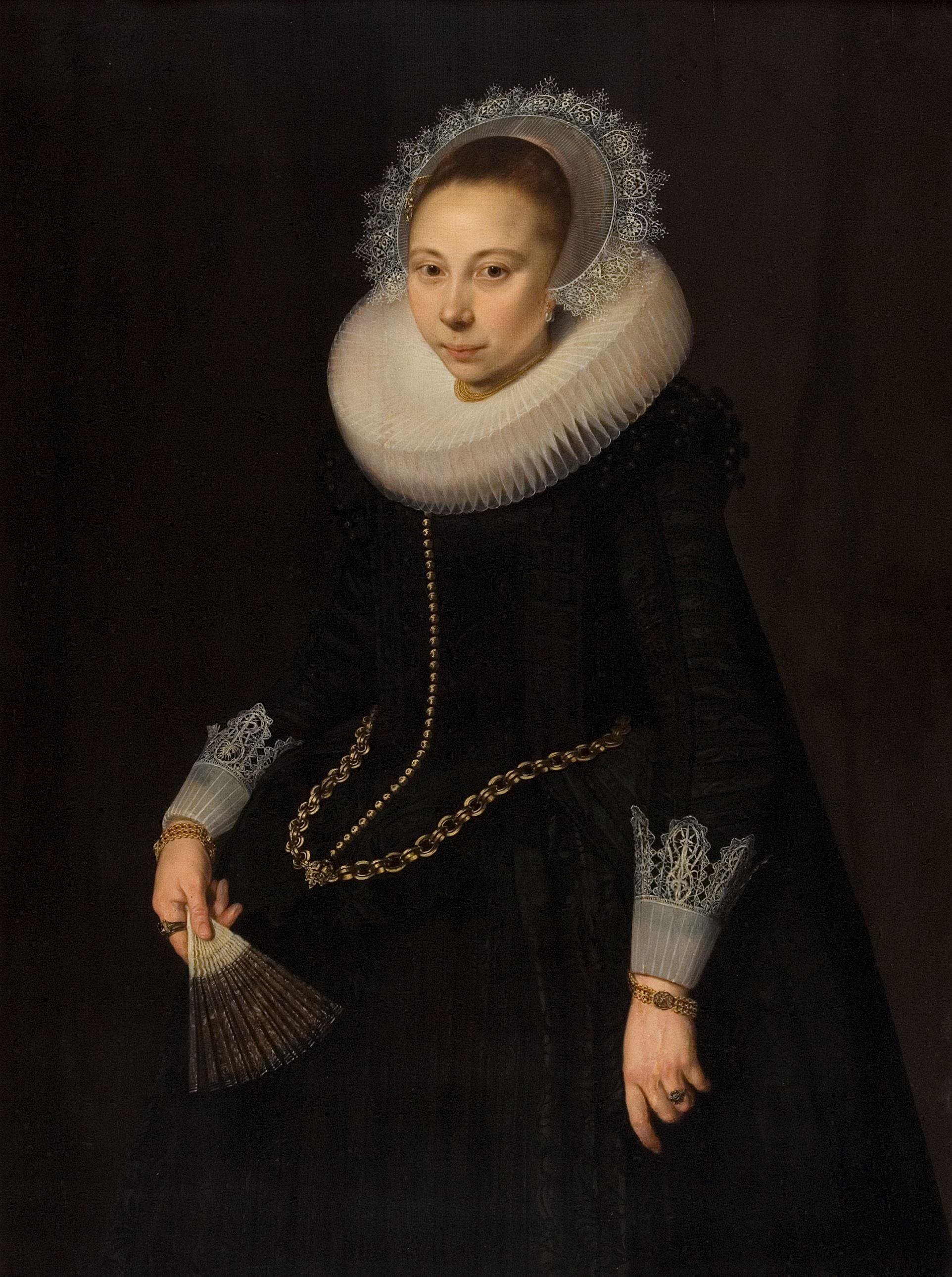 Portret van Maria Overrijn van Schoterbosch (1599/1600-38) — Cornelis van der Voort