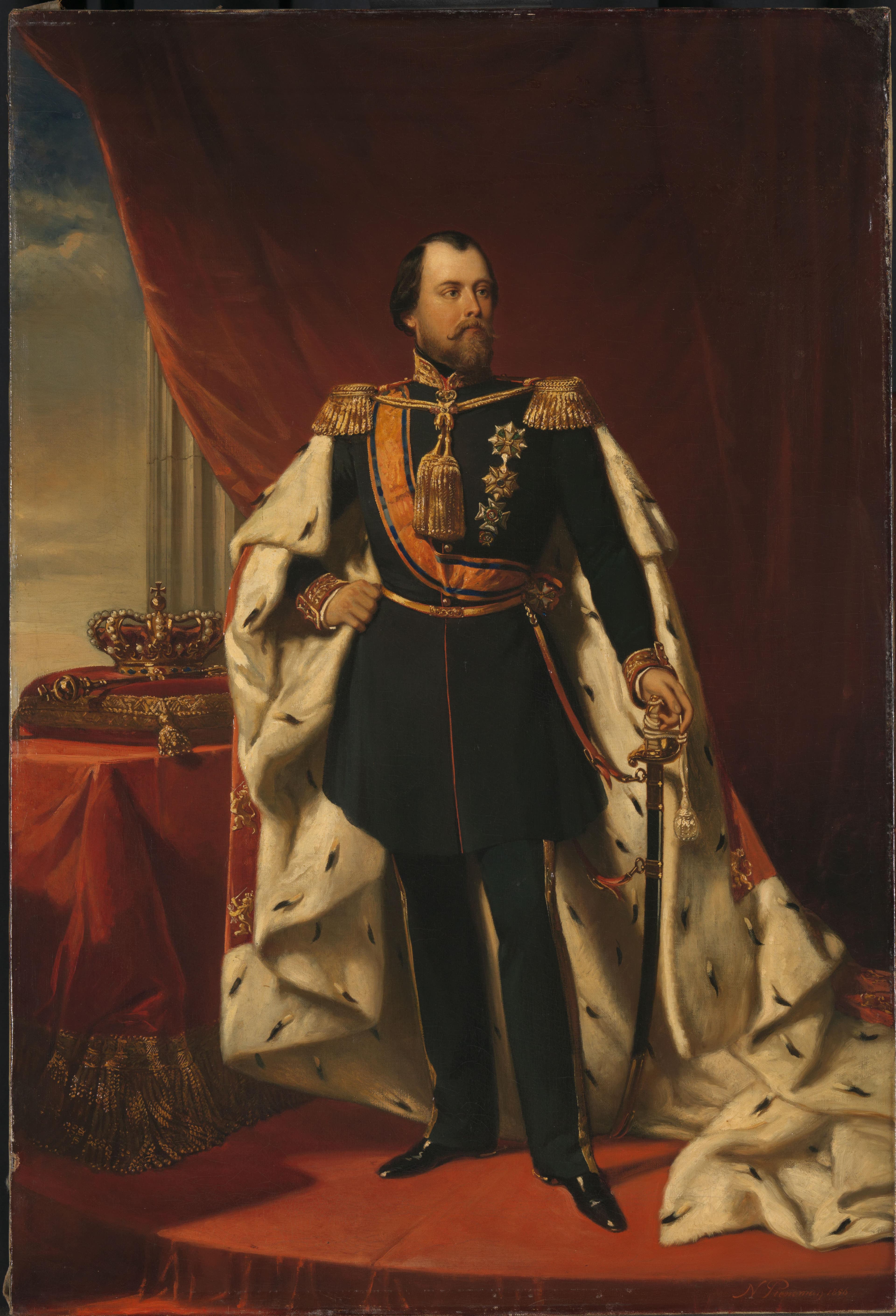 Portrait of William III, King of the Netherlands — Nicolaas Pieneman