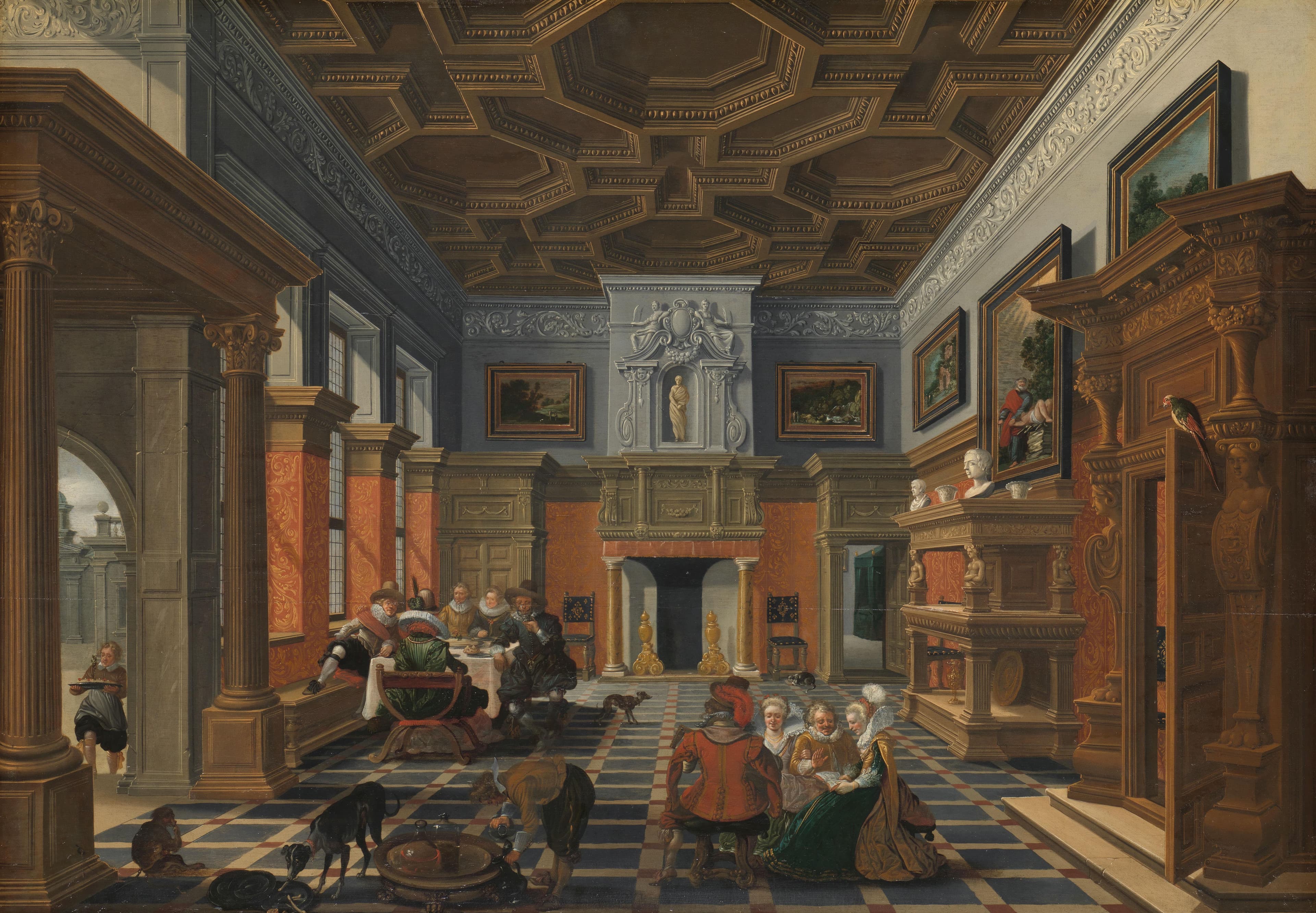 A Company in an Interior — Esaias van de Velde