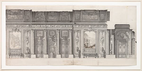 Design for a "Grande Galerie" — Jean Charles Delafosse
